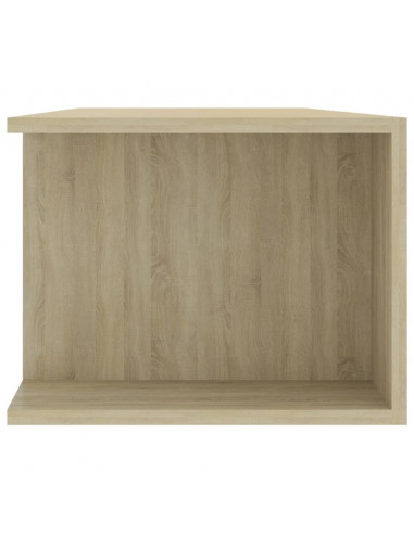 Mobile Porta TV con Luci LED Rovere Sonoma 135x39x30 cm