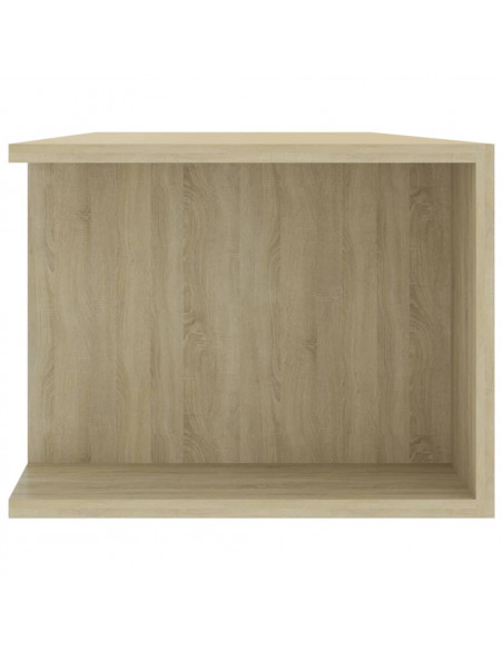 Mobile Porta TV con Luci LED Rovere Sonoma 135x39x30 cm