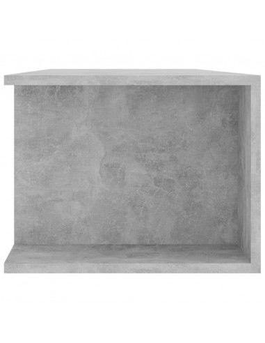 Mobile Porta TV con Luci LED Grigio Cemento 135x39x30 cm