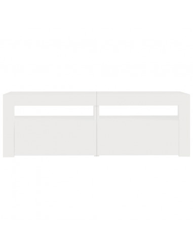 Mobile Porta TV con Luci LED Bianco 120x35x40 cm