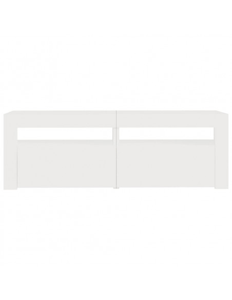 Mobile Porta TV con Luci LED Bianco 120x35x40 cm