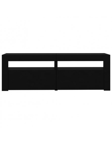 Mobile Porta TV con Luci LED Nero 120x35x40 cm