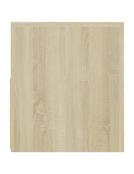 Mobile Porta TV con Luci LED Rovere Sonoma 120x35x40 cm