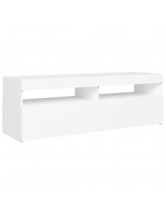 Mobile Porta TV con Luci LED Bianco 120x35x40 cm 2