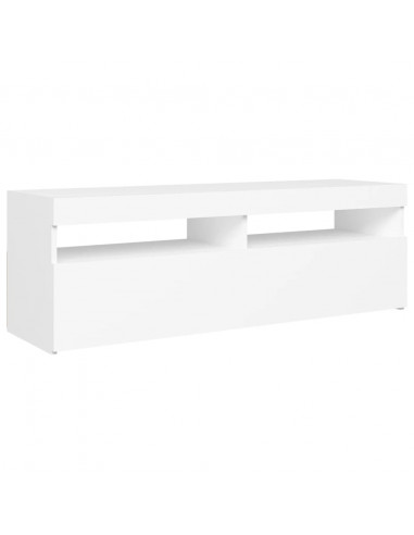 Mobile Porta TV con Luci LED Bianco 120x35x40 cm