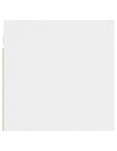 Mobile Porta TV a Parete Bianco 30,5x30x30 cm