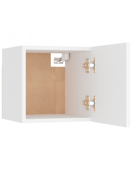 Mobile Porta TV a Parete Bianco 30,5x30x30 cm