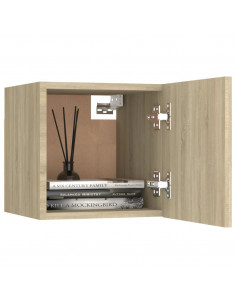 Mobili Porta TV a Parete 2pz Rovere Sonoma 30,5x30x30 cm 2
