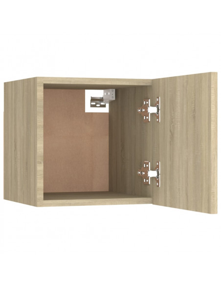 Mobili Porta TV a Parete 2pz Rovere Sonoma 30,5x30x30 cm