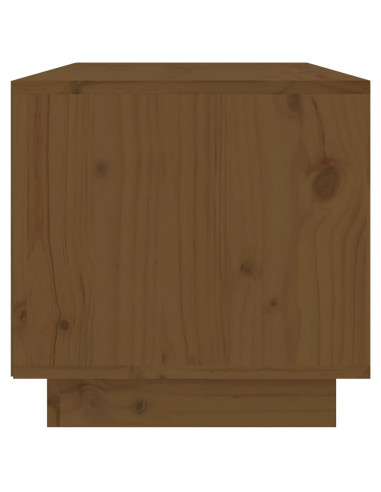 Mobile Porta TV Miele 60x35x35 cm in Legno Massello di Pino