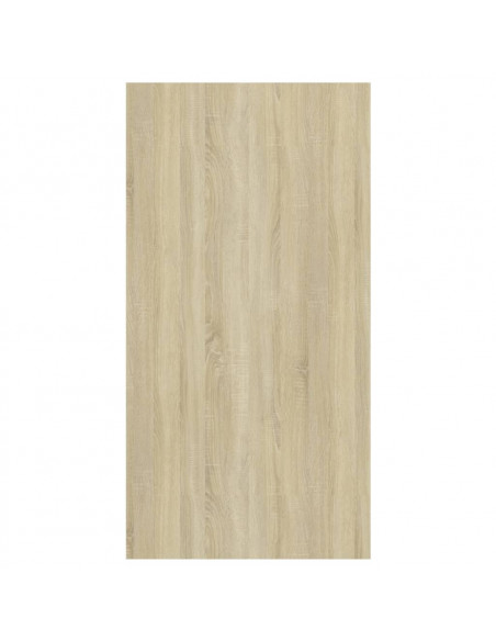 Mobile TV Parete Rovere Sonoma e Bianco 37x37x72 cm Multistrato