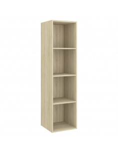 Mobile TV Parete Rovere Sonoma 37x37x142,5cm Legno Multistrato 2