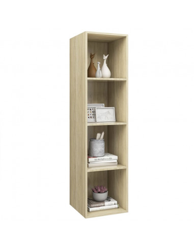 Mobile TV Parete Rovere Sonoma 37x37x142,5cm Legno Multistrato