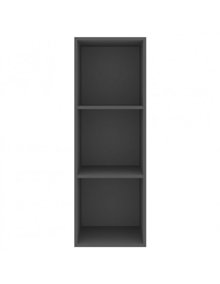 Mobile TV da Parete Grigio 37x37x107 cm in Legno Multistrato