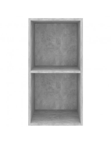 Mobile TV da Parete Grigio Cemento 37x37x72cm Legno Multistrato