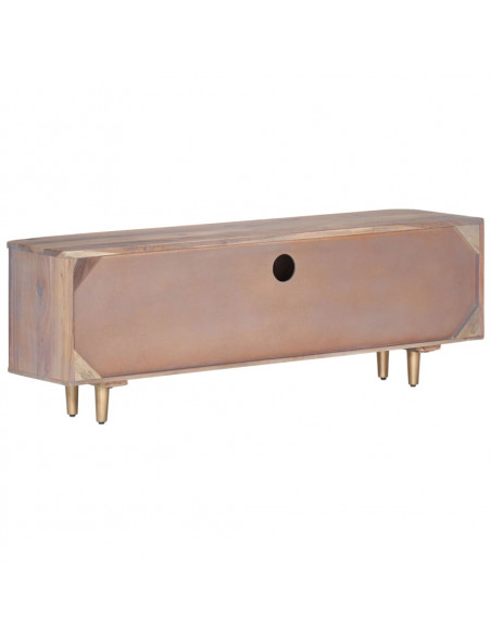 Mobile Porta TV 118x30x40 cm in Legno Massello di Acacia
