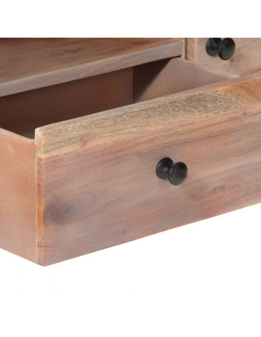 Mobile Porta TV 118x30x40 cm in Legno Massello di Acacia