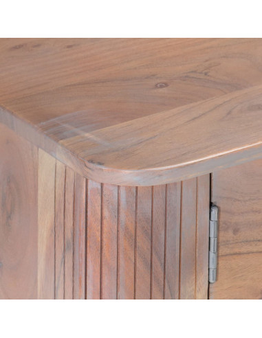 Mobile Porta TV 118x30x40 cm in Legno Massello di Acacia