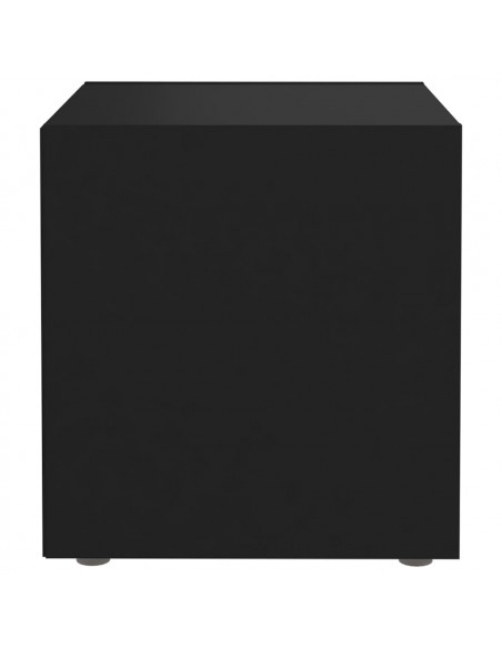 Mobili Porta TV 4 pz Neri 37x35x37 cm in Legno Multistrato