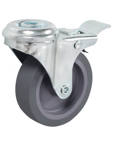 Ruote Girevoli con Foro per Bulloni 12 pz 75 mm