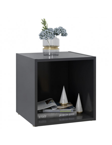 Mobile Porta TV Grigio 37x35x37 cm in Legno Multistrato