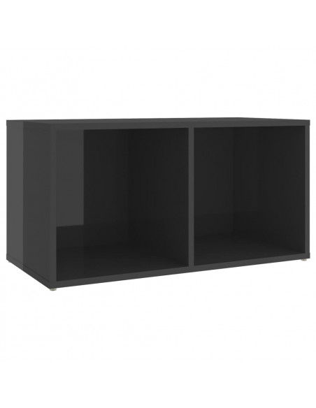 Mobile Porta TV Grigio Lucido 72x35x36,5cm in Legno Multistrato