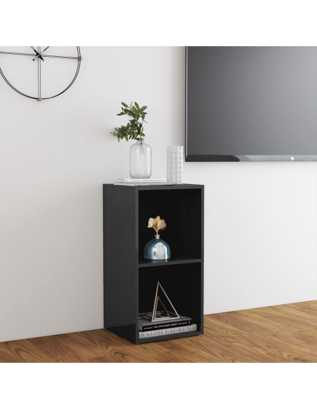 Mobile Porta TV Grigio Lucido 72x35x36,5cm in Legno Multistrato