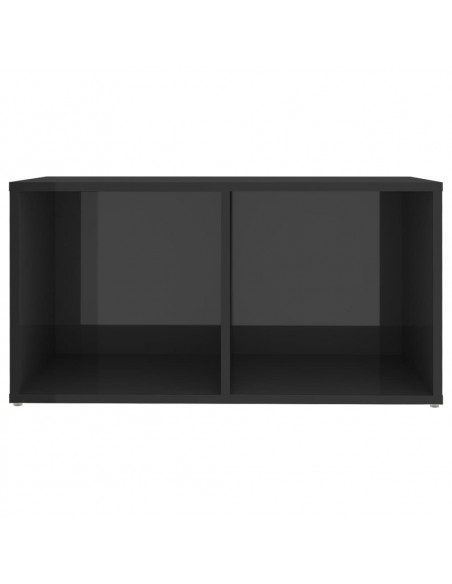 Mobile Porta TV Grigio Lucido 72x35x36,5cm in Legno Multistrato