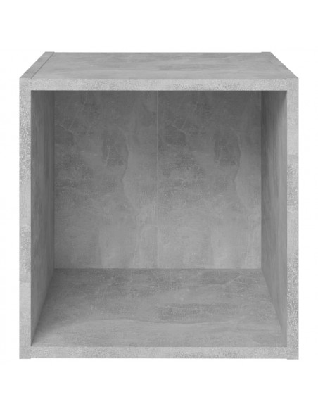 Mobili Porta TV 4pz Grigio Cemento 37x35x37cm Legno Multistrato
