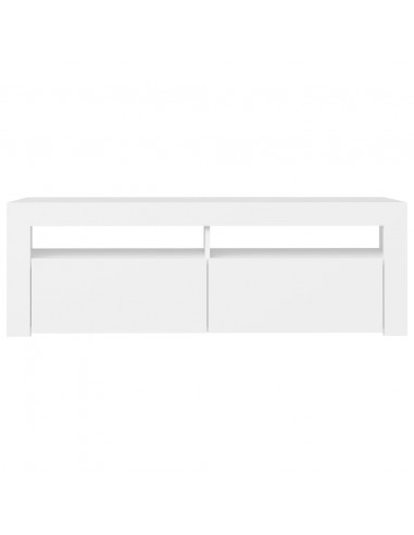 Mobile Porta TV con Luci LED Bianco 120x35x40 cm