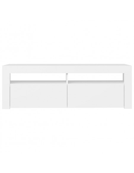Mobile Porta TV con Luci LED Bianco 120x35x40 cm