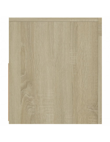 Mobile Porta TV con Luci LED Rovere Sonoma 120x35x40 cm