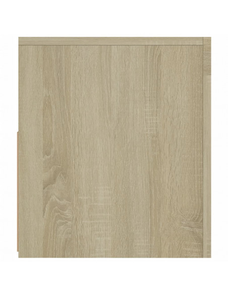 Mobile Porta TV con Luci LED Rovere Sonoma 120x35x40 cm