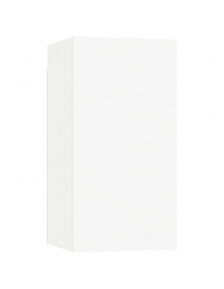 Mobili Porta TV 7 pz Bianchi 30,5x30x60 cm in Legno Multistrato