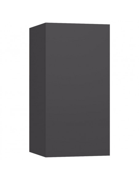 Mobili Porta TV 7 pz Grigi 30,5x30x60 cm in Legno Multistrato