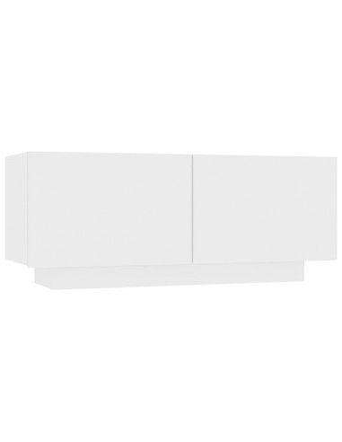 Mobile Porta TV Bianco 100x35x40 cm in Legno Multistrato