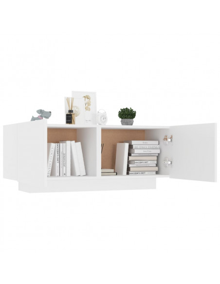 Mobile Porta TV Bianco 100x35x40 cm in Legno Multistrato