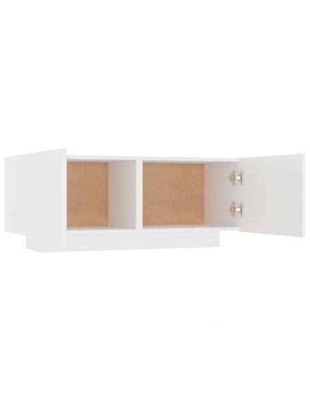 Mobile Porta TV Bianco 100x35x40 cm in Legno Multistrato