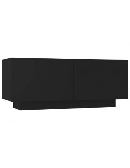 Mobile Porta TV Nero 100x35x40 cm in Legno Multistrato