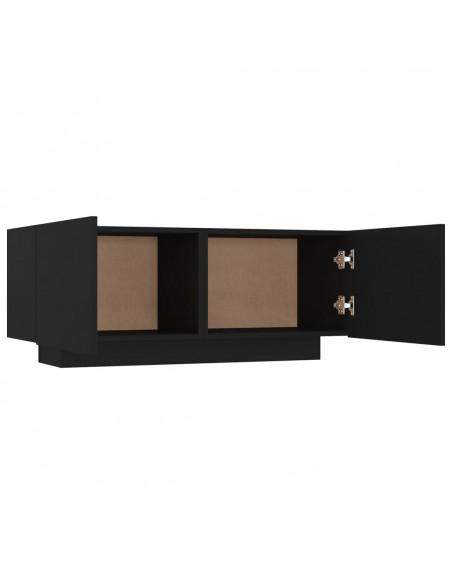 Mobile Porta TV Nero 100x35x40 cm in Legno Multistrato