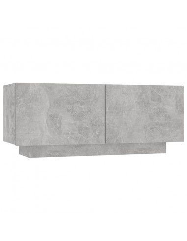 Mobile Porta TV Grigio Cemento 100x35x40 cm Legno Multistrato