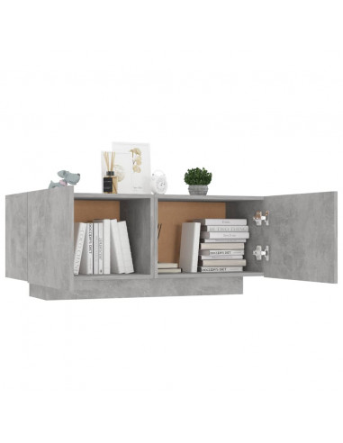 Mobile Porta TV Grigio Cemento 100x35x40 cm Legno Multistrato