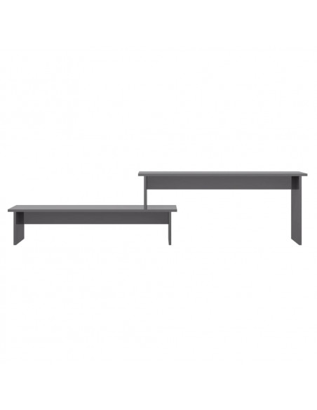 Mobile Porta TV Grigio Lucido 180x30x43 cm in Legno Multistrato