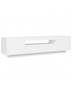 Mobile Porta TV con Luci LED Bianco 160x35x40 cm 2