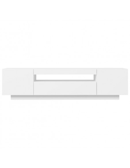 Mobile Porta TV con Luci LED Bianco 160x35x40 cm