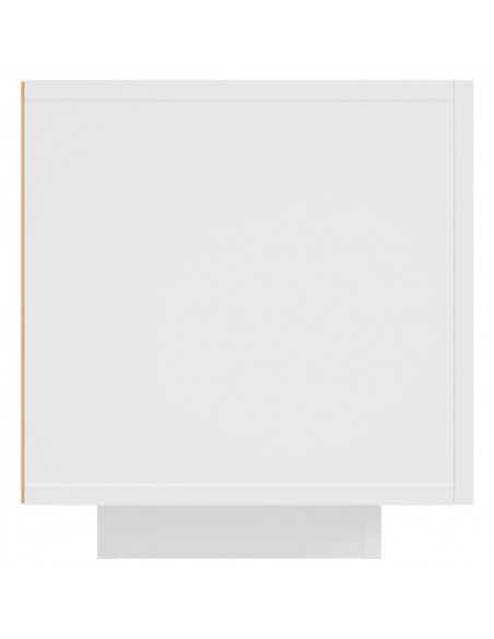 Mobile Porta TV con Luci LED Bianco 160x35x40 cm