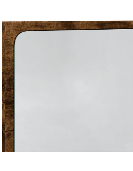 Specchio da Bagno LED Rovere Sonoma 60x8,5x38 cm in Truciolato