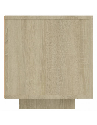 Mobile Porta TV con Luci LED Rovere Sonoma 160x35x40 cm