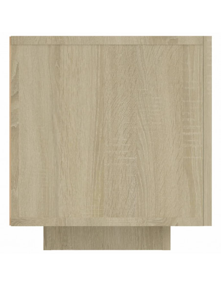 Mobile Porta TV con Luci LED Rovere Sonoma 160x35x40 cm