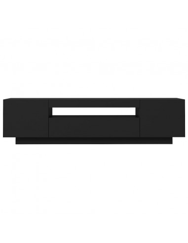 Mobile Porta TV con Luci LED Nero 160x35x40 cm